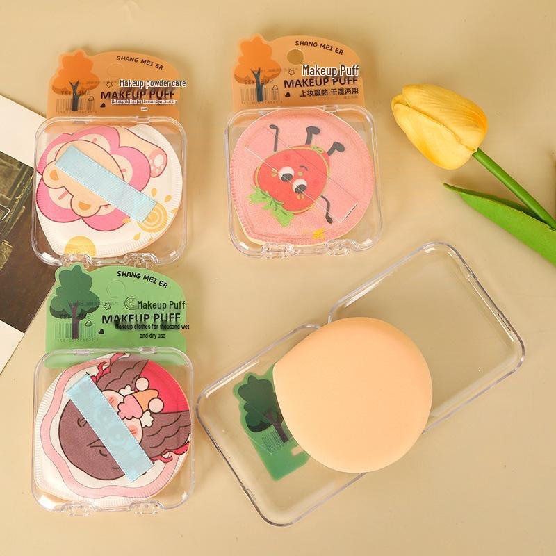 Cartoon Water Drop Soft Dual-Use Puff for Cream & Liquid Foundation