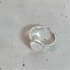 Modern Minimalist Oval Agate Ring For Women With Adjustable Copper Design And Unique Korean Style Inspired