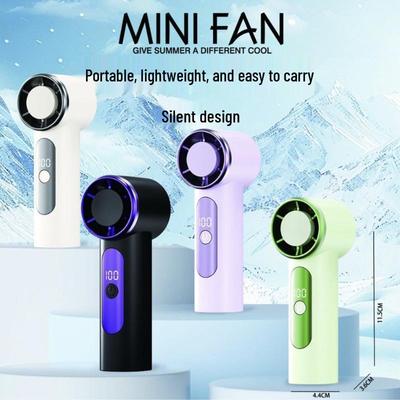 Compact High-Speed Rechargeable Silent Mini Fan with Long Battery Life
