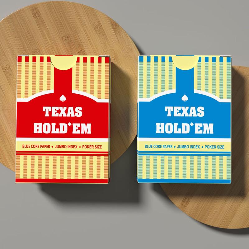 Brangdy Texas Hold em Blue Core Playing Cards Set