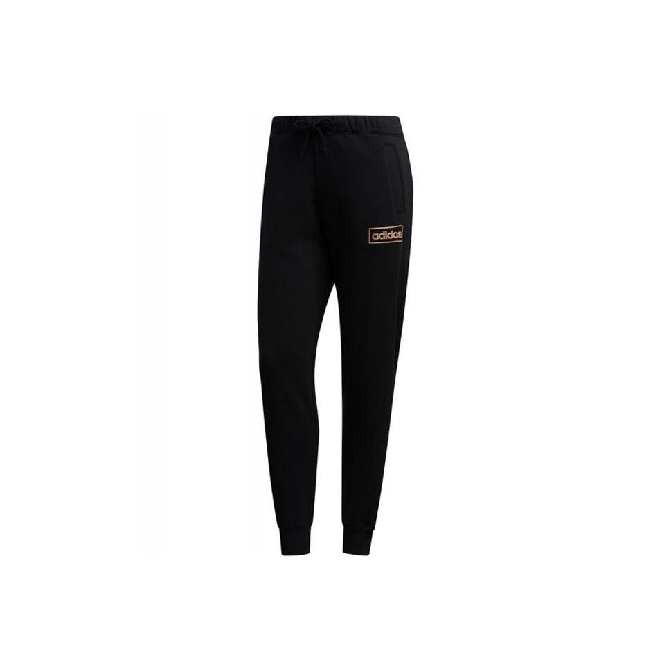 Adidas Neo Womens Fleece Jogger Pants With Logo Women Bottoms Black FP7410 M