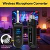 Wireless Microphone Converter Rechargeable Signal Adapter Wireless Mic Adapter for Audio Mixer Dynamic Mic Electric Guitar Bass