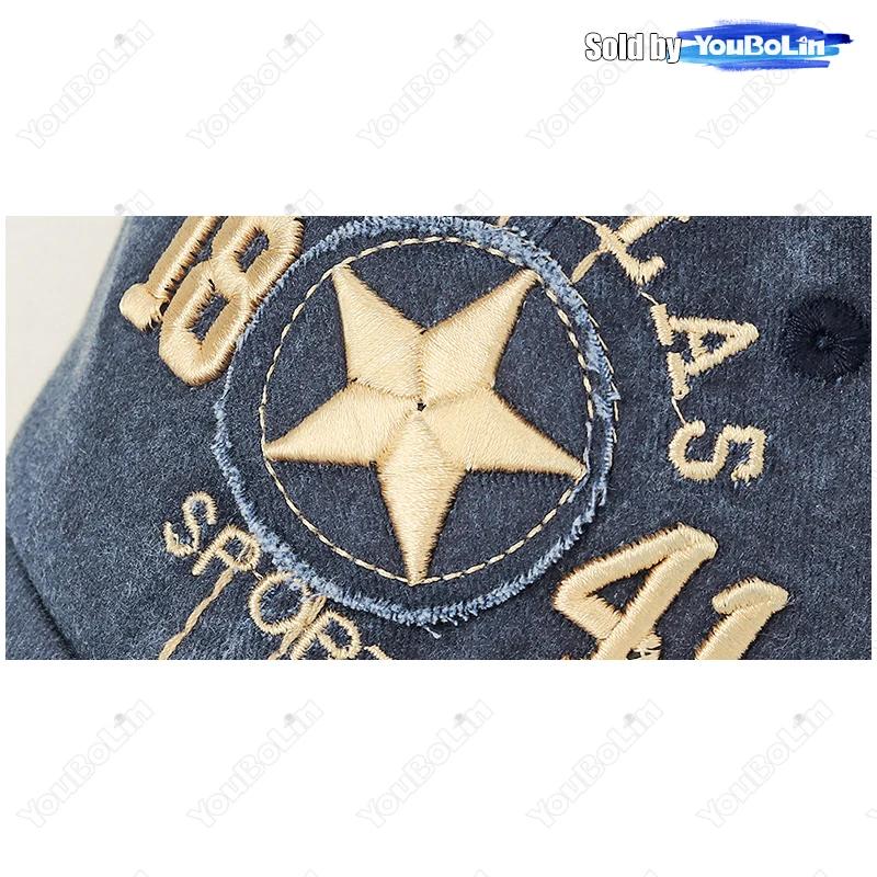 High Quality DALLAS SPORT 1841 Letters 3D Embroidery Cotton Adjustable Soft Top Baseball Cap Sun Hat Trucker Caps Dad Hats