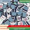 American Mahjong Set: 160 Engraved Crystal Acrylic Tiles with Hand-Rubbed Design