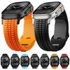 Rubber Watchband For Apple Watch Band Ultra 3 2 1 49mm Sports Silicone Bracelet For iWatch 11 10 9 8 SE 46mm 45mm 44mm Men Strap