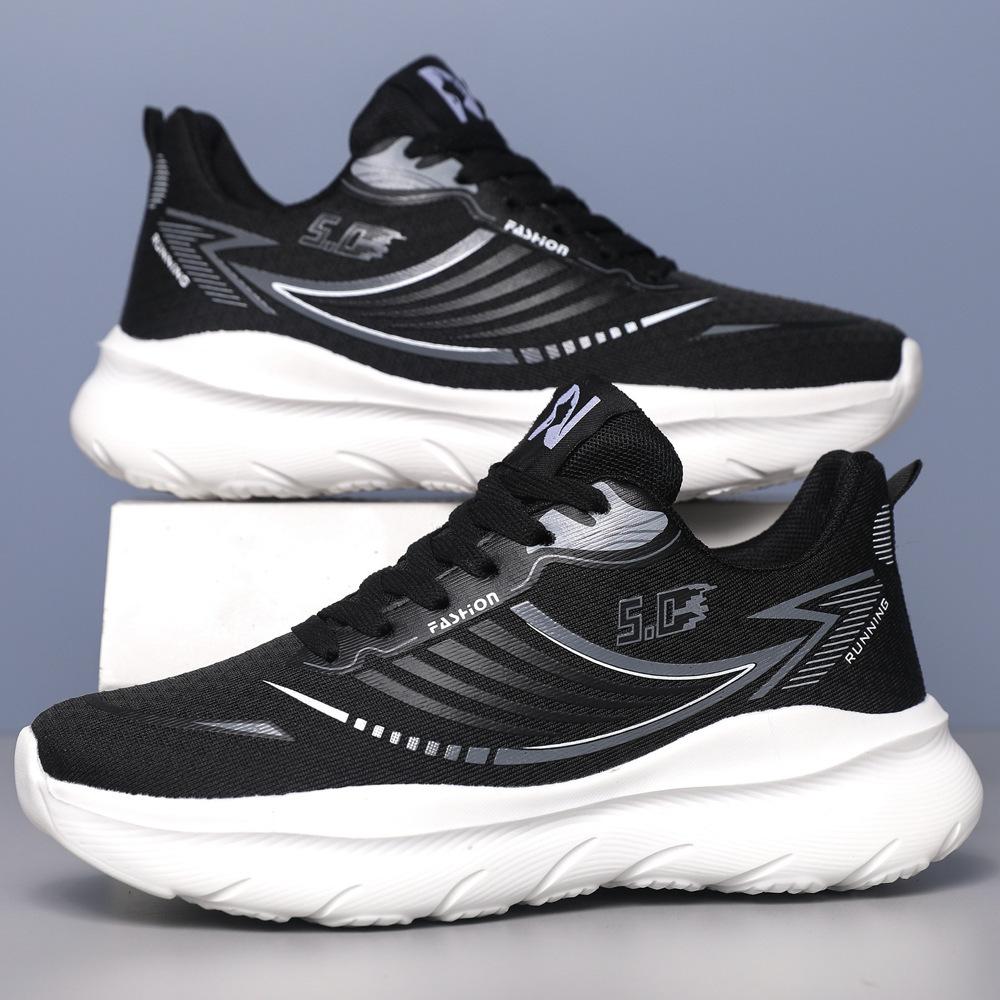 

Summer fly-woven sports couple shoes mesh student running shoes soft-soled men s shoes trendy men s shoes 44