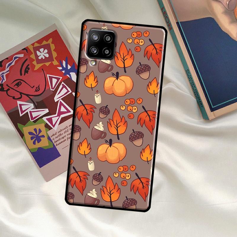 Autumn Leaves Fall Pumpkin Halloween Case For Samsung Galaxy A33 A13 A36 A56 A23 A52 A32 A12 A54 A34 A14 A16 A26 A53 A15 A35 A55