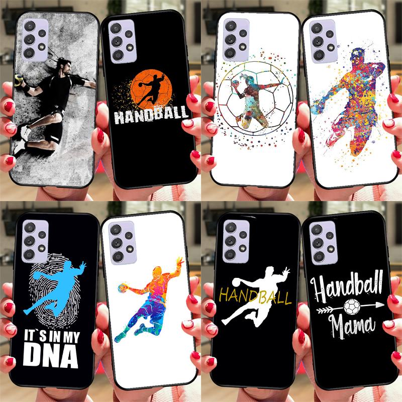 Handball Sport Case For Samsung A54 A34 A24 A14 A51 A71 A12 A22 A32 A52 A72 A73 A33 A53 A13 Back Cover