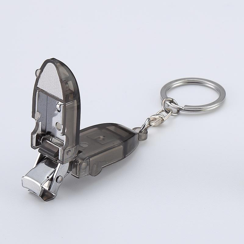 1pc Finger Nail Cutter with Travel Keychain Mini Folding Nail Cutter Stainless Steel Portable Nail Clippers with Nail Files
