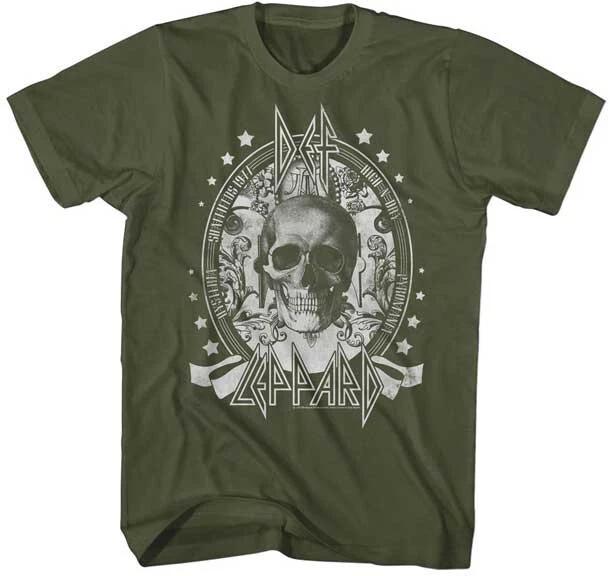Def Leppard Skull High N Dry Pyromania Hysteria Shaffields 1977 Men s T Shirt 3XL