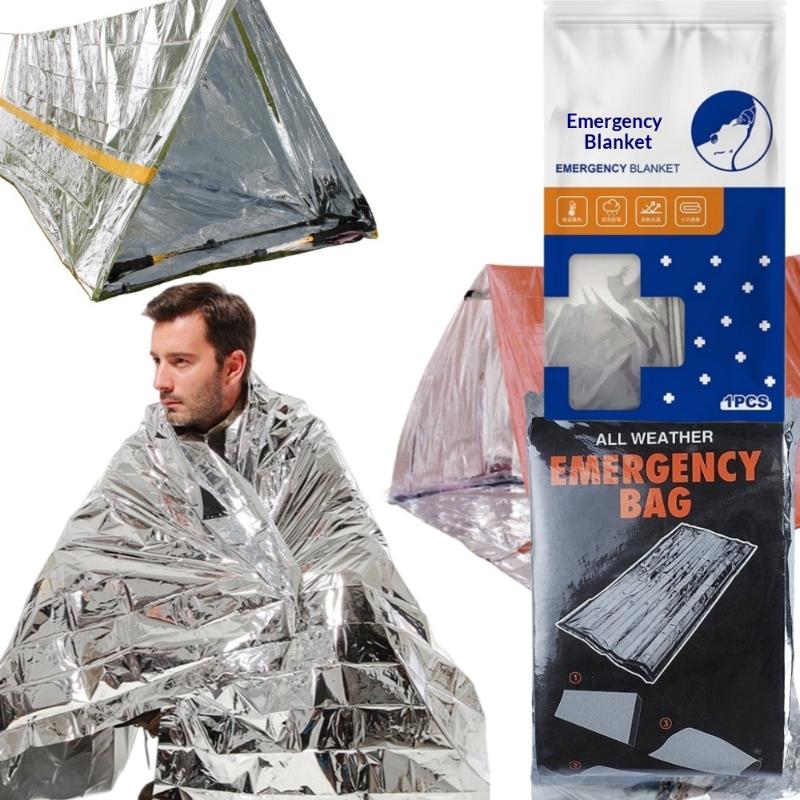 1/3 Stück 130*210 cm 160*210 cm Weltraum-Mylar Thermische Rettungs-Notfalldecke für Outdoor-Wandern Überlebensdecke