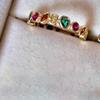 Crafted Beautifully Adjustable Copper Ring With Radiant Rainbow Colors For Womens Style