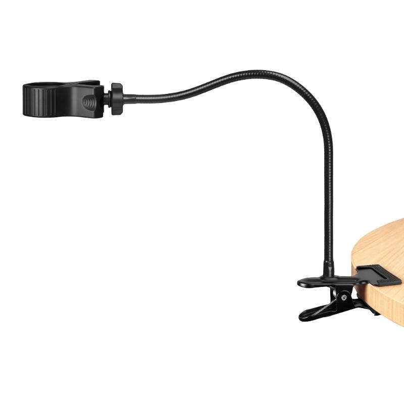 Gooseneck Microphone Stand with Clamp Flexible Adjustable Desk Arm with Microphone Clip for Music Recording Equipment