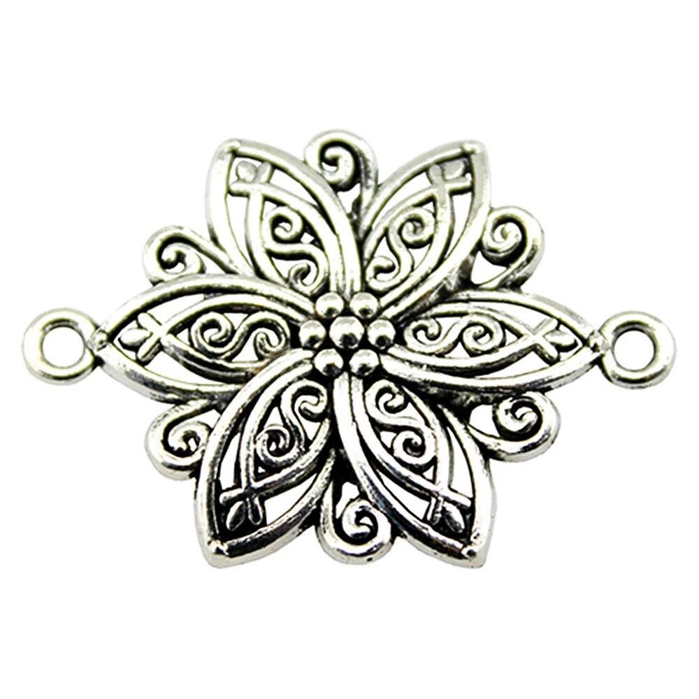 Composants de connecteur de fleur Charm de sac Cadeau pour la fabrication de bijoux