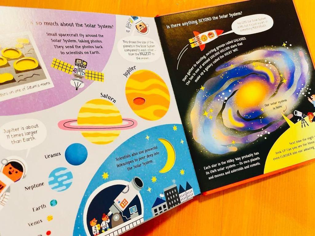 [USED] English Picture Book Usborne Step Inside Science Solar Foreign Book