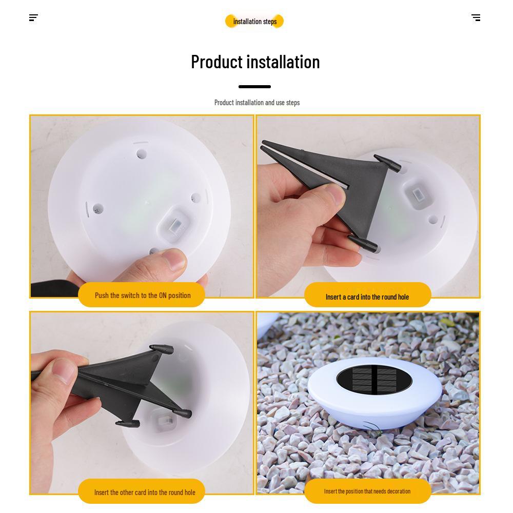 Waterproof Solar In-ground Lawn and Courtyard Lights for Outdoor Decoration