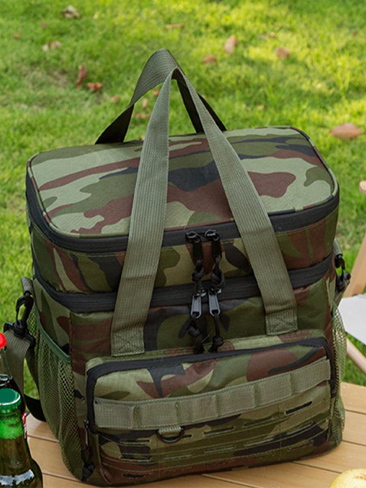 19L Lunch Pack Tote Box Beach Cooler for Fishing Car Pool Truck Camping Work Outdoor Road Trip Picnic Golf Cooler Bags Insulated