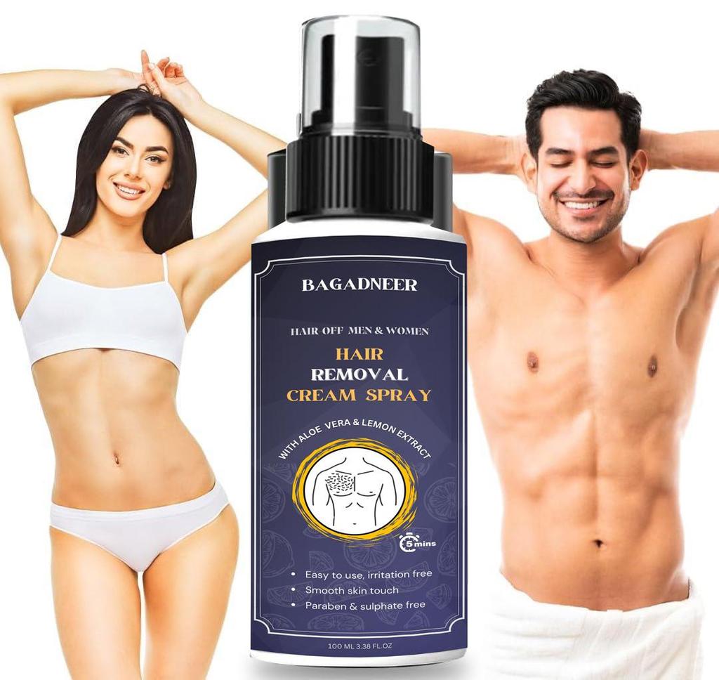Crème dépilatoire pour hommes et femmes | Crème dépilatoire corporelle indolore pour le dos, la poitrine, les jambes, les bras, les aisselles et les zones intimes | 100 ml