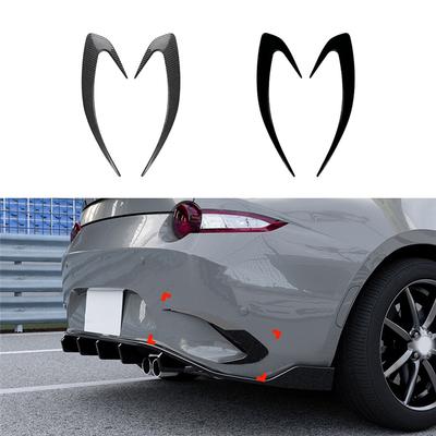 A16P-Rear Bumper Side Air Vent Trims Cover For Mazda MX-5 Miata ND 2016-2025 Boot Spoiler Splitter Canard