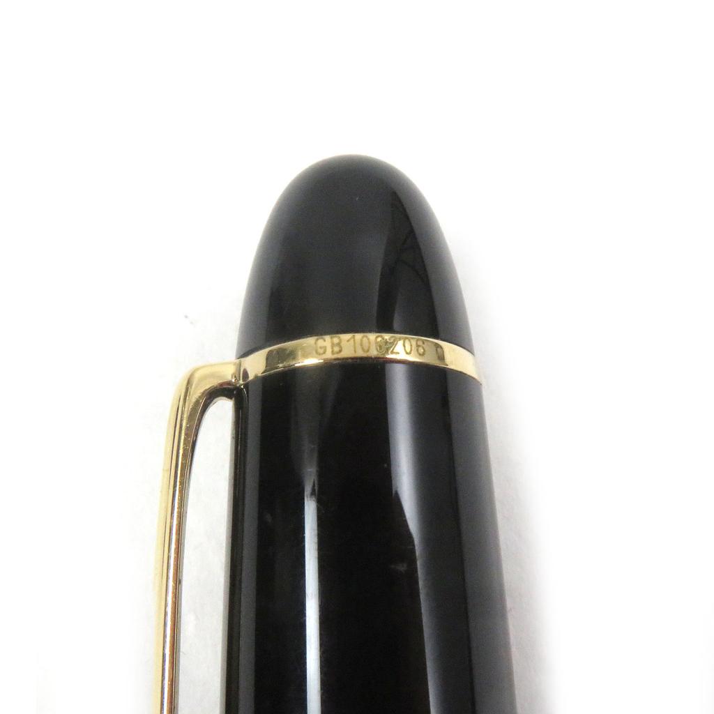 Great MONTBLANC fountain pen Meisterstuck 149 Cap type Black gold 18K mens Used