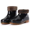 3 Neue Samt warme niedrige Schaft Regenschuhe Herren 13 Wollmund Baumwolle Arbeitsschutz Low Top Regenstiefel Wasserschuhe