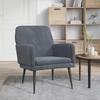 Day and Night - Day and Night Dark Gray Velvet Armchair 62x79x79 Cm