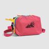 Color Block Crossbody Bag with Mountain Print Design Lightweight Shoulder Bag for Outdoor and Daily Use