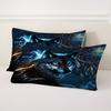 2/3pcs 3D Wolf Animal Dreamcatcher Print Duvet Cover Set (1 Duvet Cover + 1/2 Pillowcase Without Core) Soft Comfortable