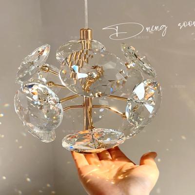 Ensemble de lustre et d'applique murale en cristal luxueux - Éclairage élégant pour les petits espaces tels que la chambre, le plafond, le couloir