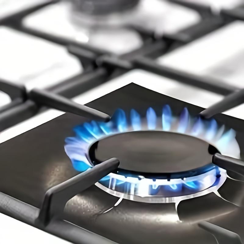 4Pcs Gas Stove Protectors Kitchen Reusable Burner Covers Mat Protector Cleaning Pad Liner Cover top gas stove protectors