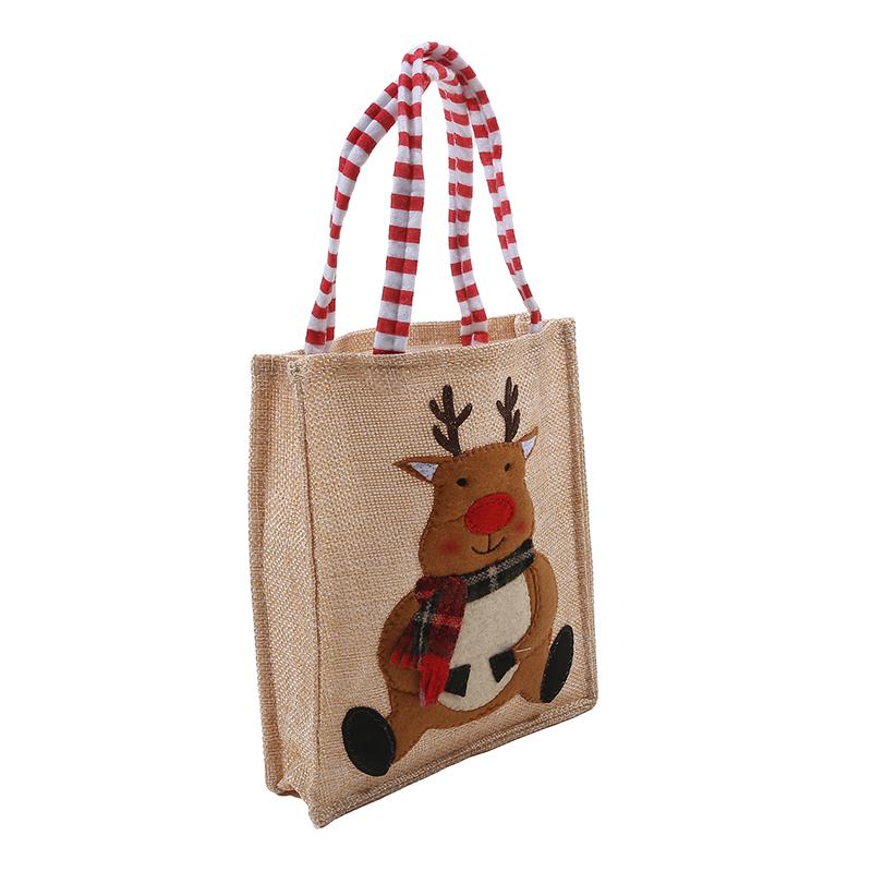 Borsa di Natale Borsa di stoccaggio per caramelle e cioccolatini Borsa di mele Regalo di Natale Babbo Natale Pupazzo di neve Borsa regalo Forniture natalizie