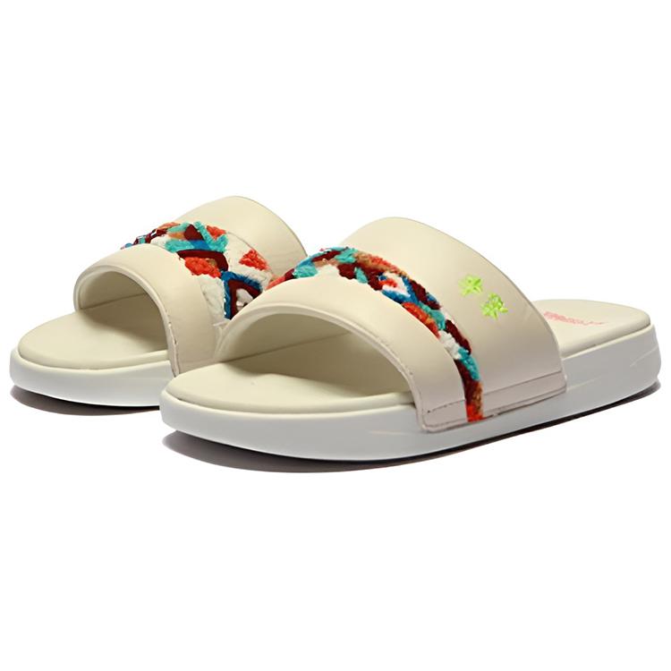 Li Ning Quiet Abrasion Resistant Slide Slippers Women's Eggnog Gray AZSS002-2