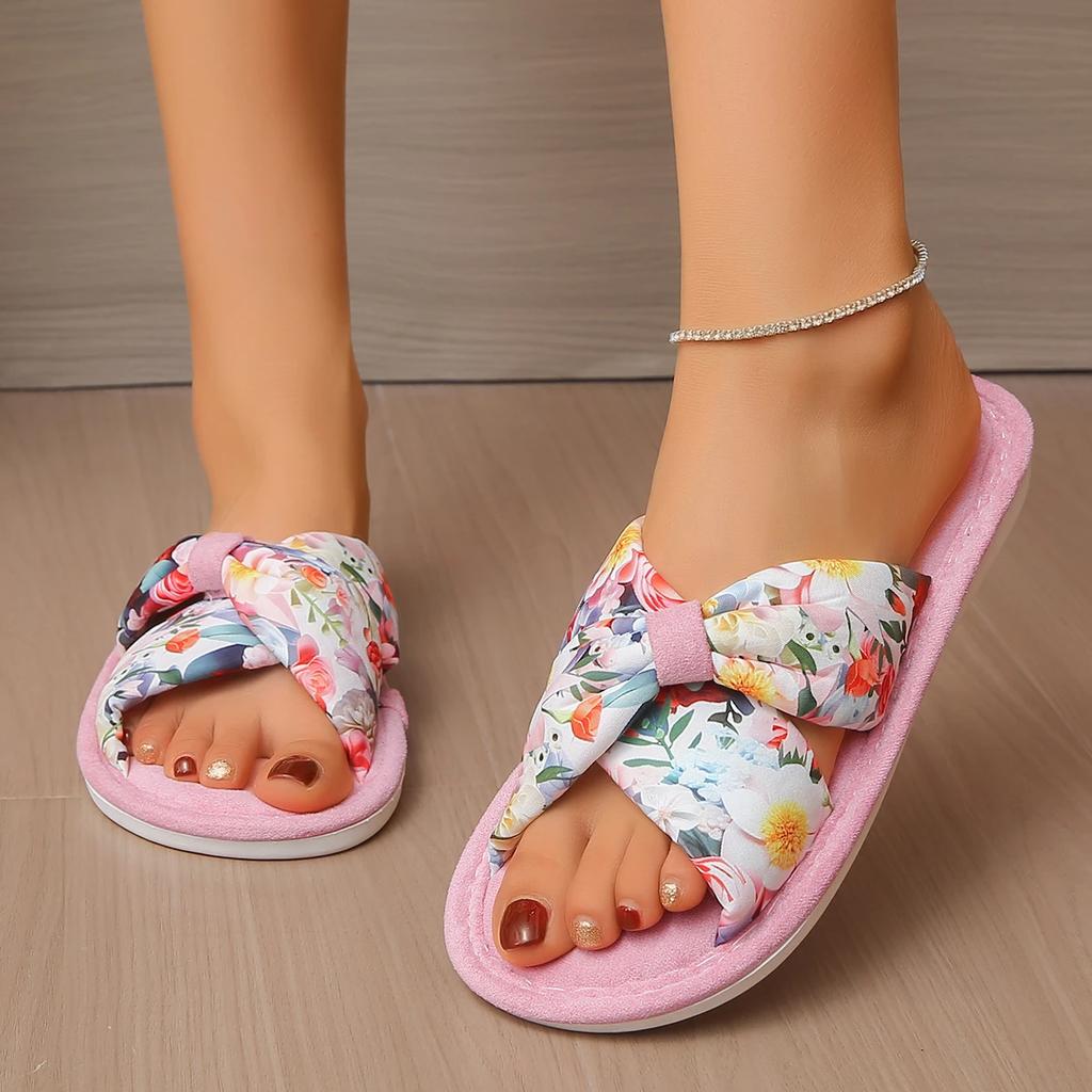 Fashion Women Fashion Lady Slippers Retro Summer Beach Open Toe Flat Shoes for Women Casual Slippers Slip On Flat Sandals Slides Women