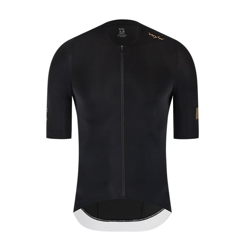 Mens Cycling Jersey Short Sleeve Breathable Quick-Dry Reflective Road Bike Shirt