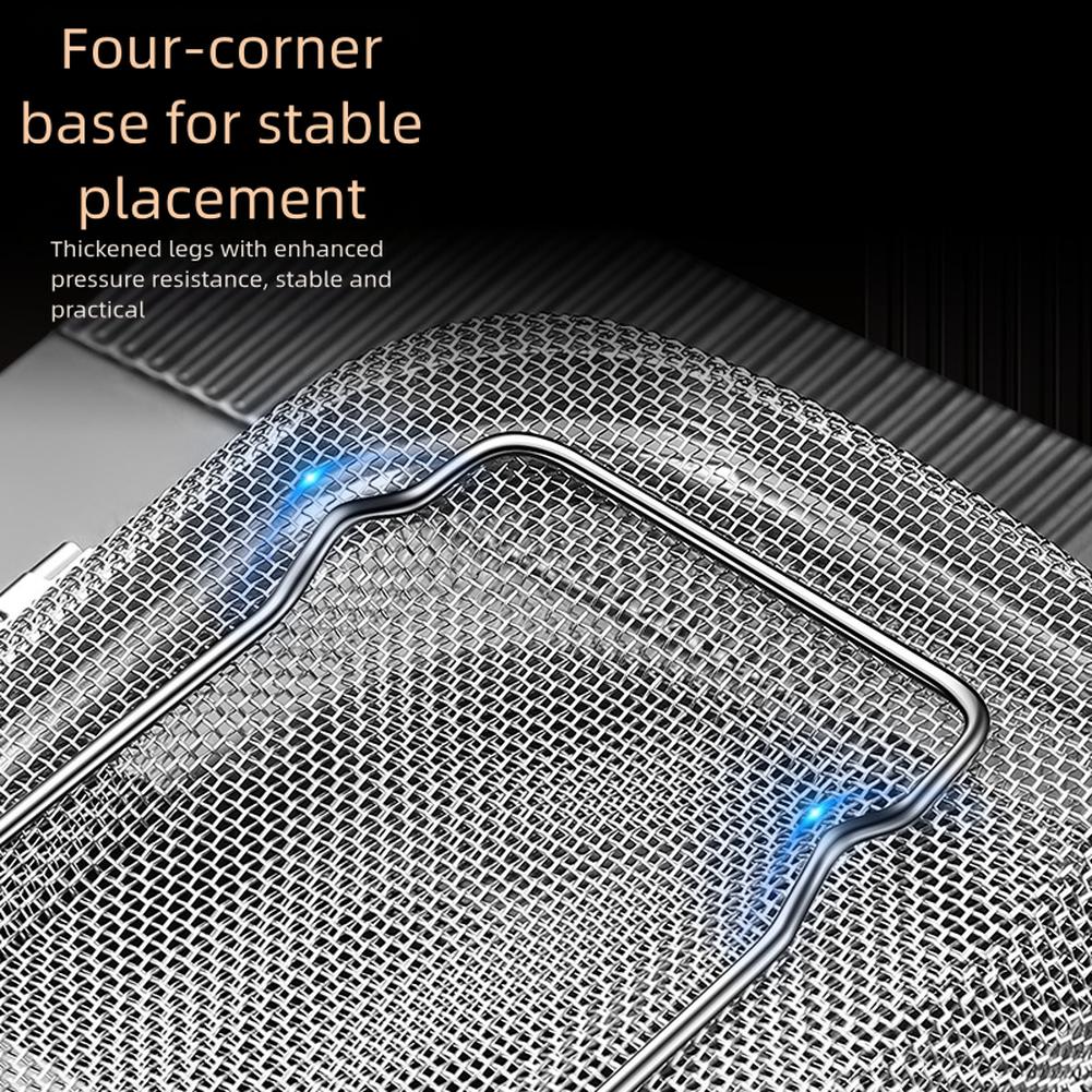 For Kitchen Cutlery Holder 304 Stainless Steel with Leakproof Drainage Mesh and Reinforced Base for Compact Utensil Storage