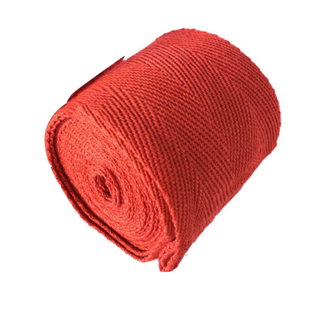 

Cotton Boxing Sport Strap Kick Bandage Sanda Karate Taekwondo Hand Gloves Wraps (Red)