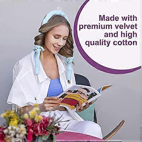 Heatless Hair Rollers for Sleeping, Overnight Hair Curlers for Long Hair,  with Hair Clips and Scrunchie,  Soft Silk DIY Hair Styling Tools Kit Purple