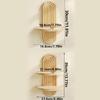 Floating Rack Wooden Wall Mount Shelf for Displaying Books and Decorative Item Bedroom and Nursery Storage Stand