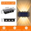 Solar Wall Lamp Outdoor Solar Lights Waterproof Up And Down Luminous Sunlights Home Balcony Yard Decor Garden Solar Wall Light
