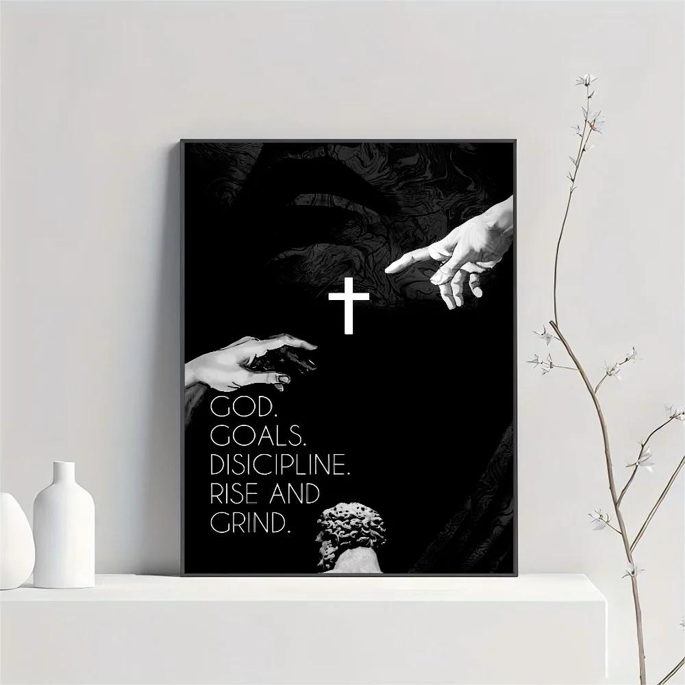 Sohn Gottes Jesus Kreuz Heiliges Licht Wandkunst, HD Leinwanddruck Poster, Geeignet für Zuhause, Wohnzimmer, Raumdekoration Gemälde