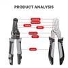 Wire Stripper Tools Multitool Plier Crimper Cable Cutter Multifunctional Stripping Tool Crimping Pliers Terminal