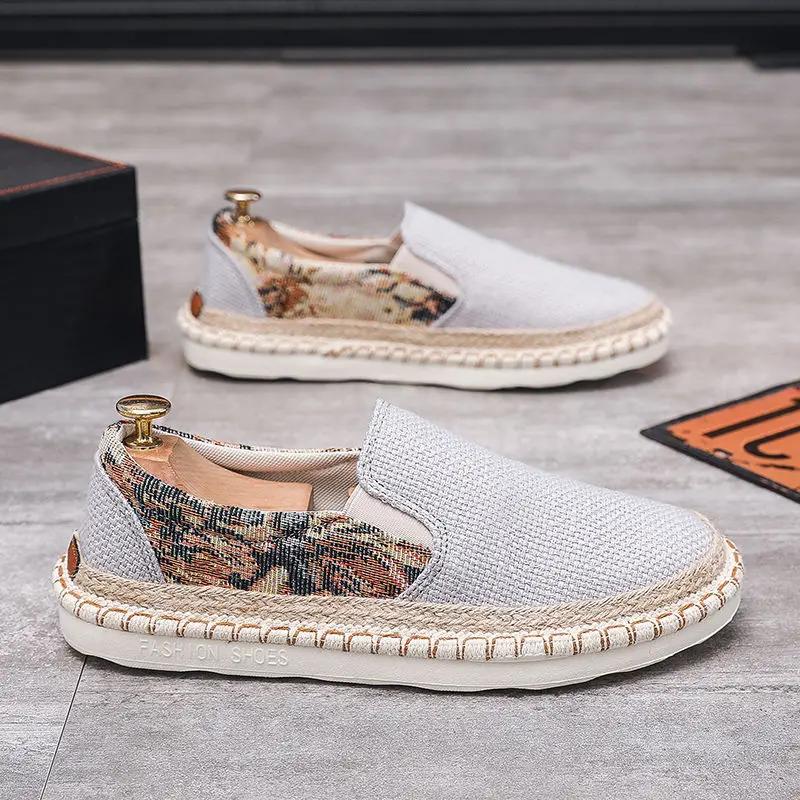

Canvas Shoes Spring and Summer New Men s Shoes All-match Casual Breathable Fisherman 2025 44 сірий