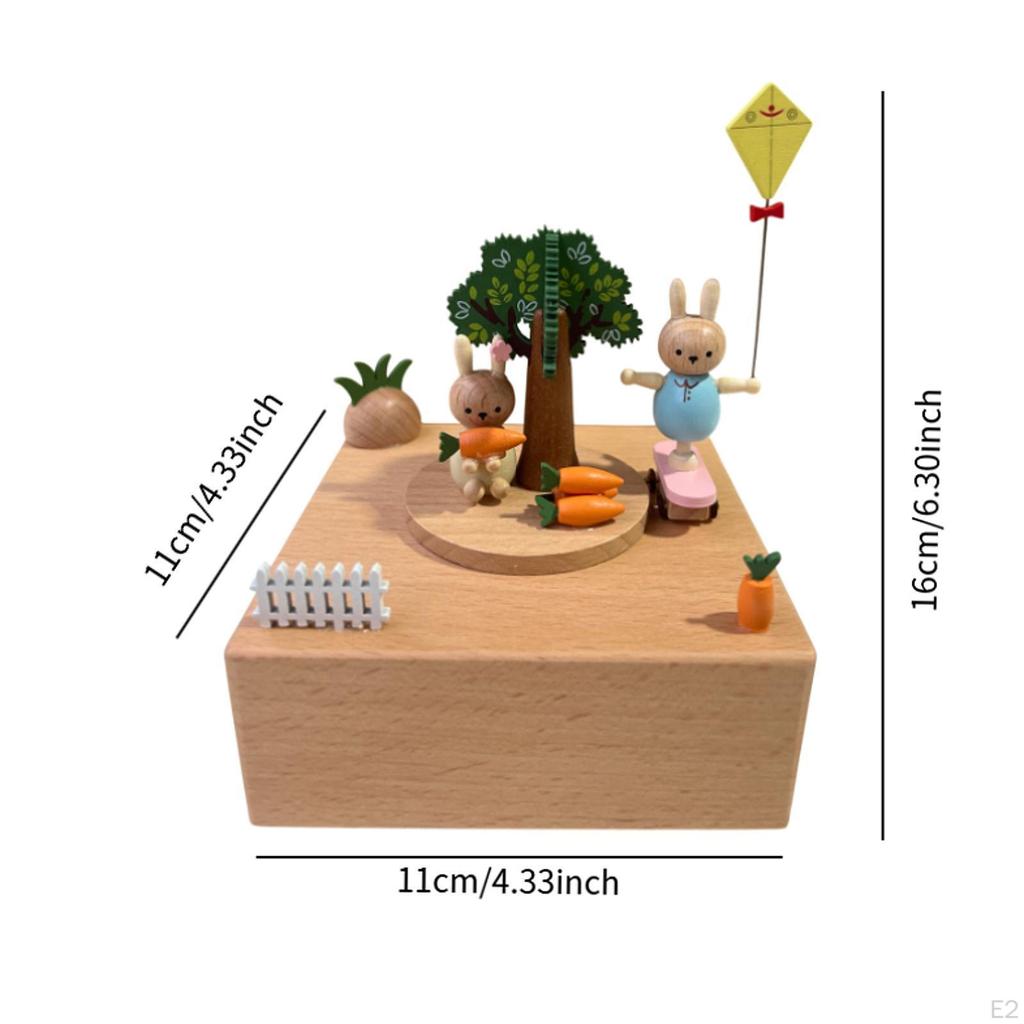 Rotierende Spieluhr, mechanisches Gehäuse, Ornament, Desktop-Dekoration