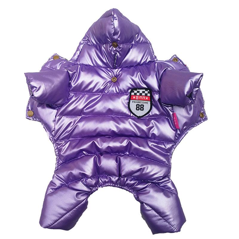 Winter Dog Jumpsuit Warm Dog Coat Solid Color Puppy Clothes For Chihuahua Shih Tzu Dog And Cats