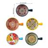 Multipurpose Bohemians Handled Bowl Salad Bowl Ceramic Texture Oven Microwave Safe Dishwasher Cleanable Healthy Cooking