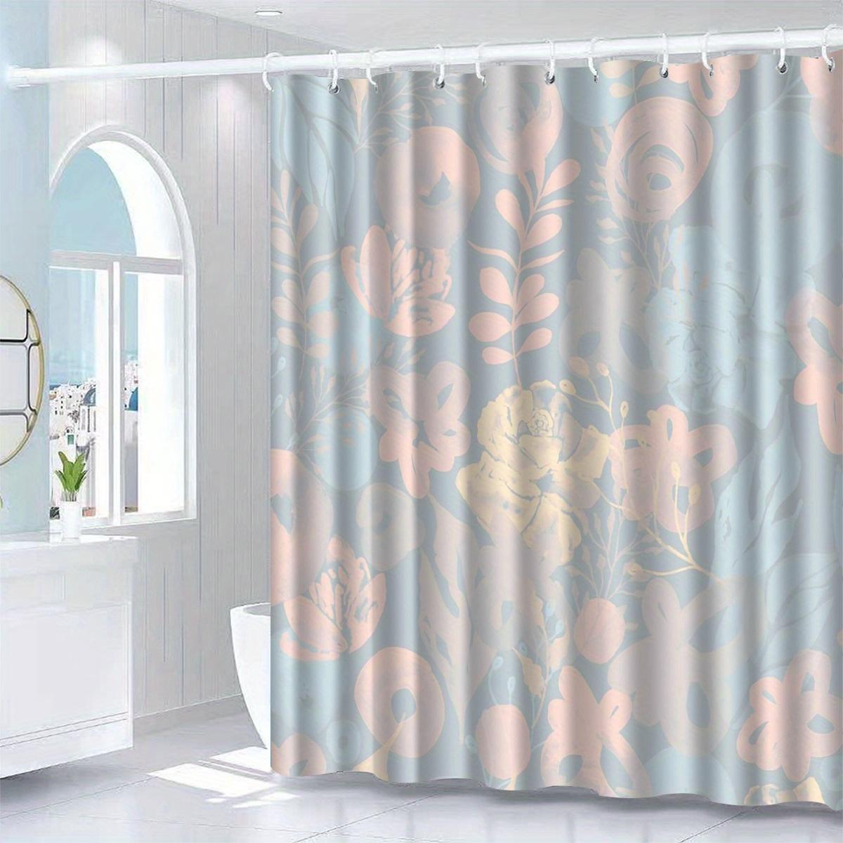 

1 шт. душевая шторка в виде цветка в тумане, узор для украшения ванной комнаты W90xH180cm