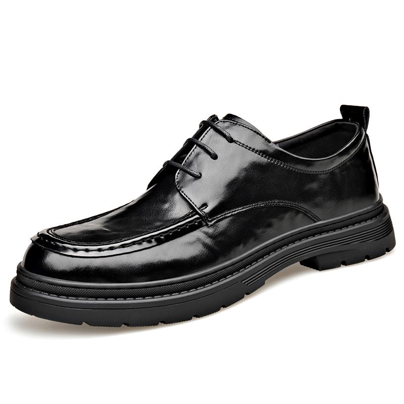 Fashion Leather Mens Oxford Shoes New British Casual Wedding Shoes 2025 New Man Business Dress Footwear Trend Versatile Formal Flats