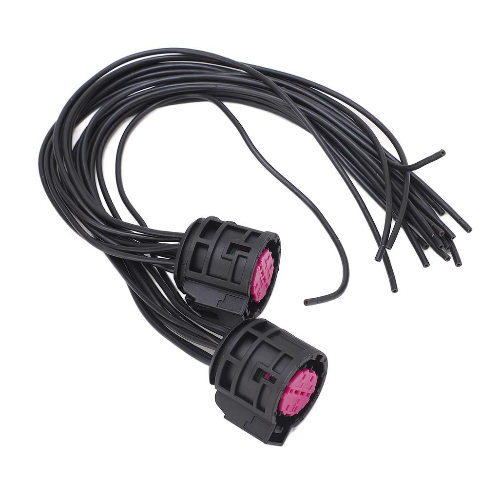 2PCS Headlight Connector Plug Pigtail 68285243AA Stable Connection Wiring Harness Headlamp