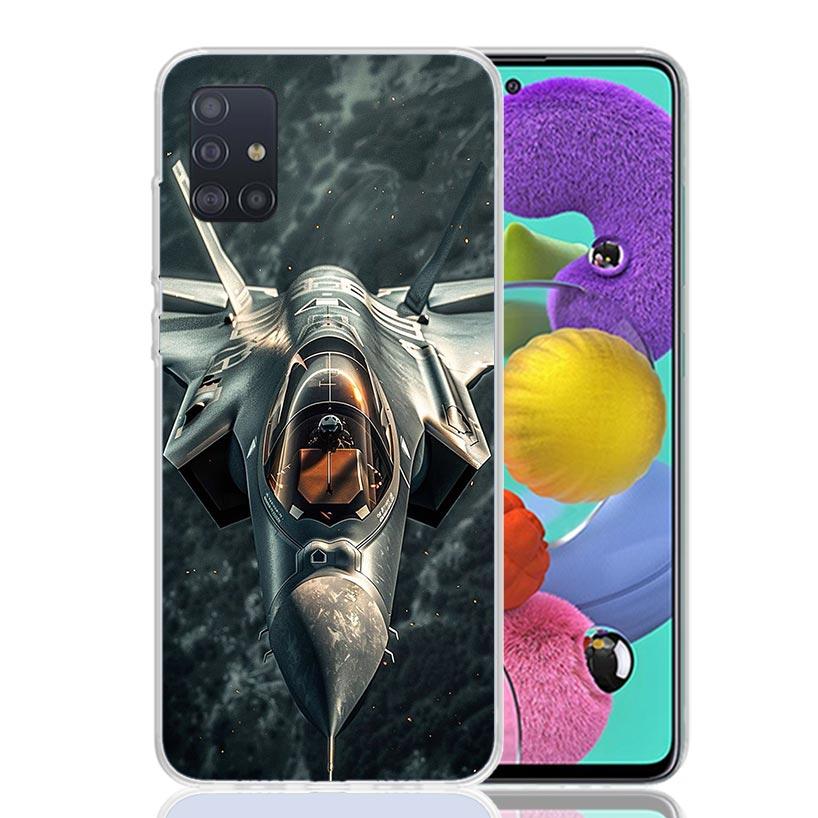 Aircraft Airplane Cool Phone Case For Samsung Galaxy A52 A32 A22 A12 A02S A50S A30S A51 A31 AA71 Note 20 Ultra 10 S10 Plus Galax