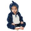 Children's Animal Onesie Pajamas Flannel Sleepwear Winter Warm Homewear Jumpsuit One-Piece Hooded Fleece Rompers Long Sleeve Outfits for Girls Boys